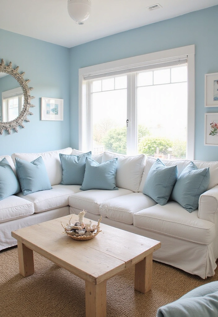19 Cozy Living Room Transformations That Will Make You Want to Redecorate Immediately! - 4. Coastal Vibes