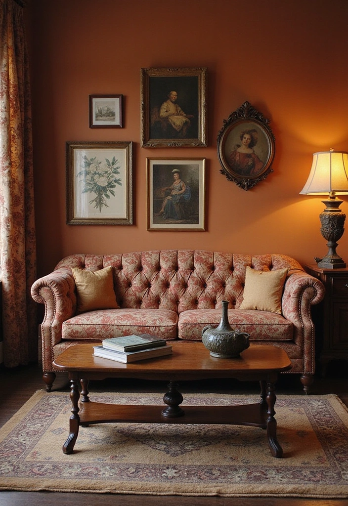 19 Cozy Living Room Transformations That Will Make You Want to Redecorate Immediately! - 8. Vintage Elegance