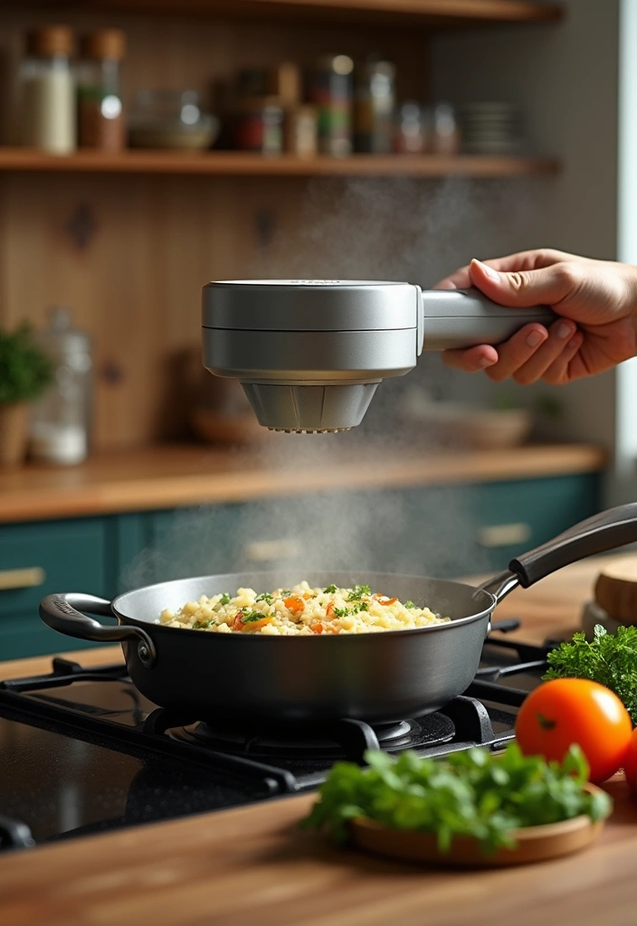 20 Kitchen Gadgets You Didn't Know You Needed (And #11 Will Change Your Life!) - 5. Automatic Pan Stirrer