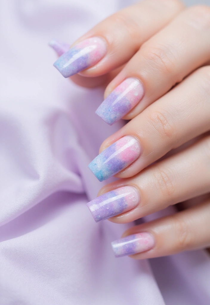 20 Vibrant Spring Nail Ideas That’ll Make You Smile All Season Long! - 13. Watercolor Dreams