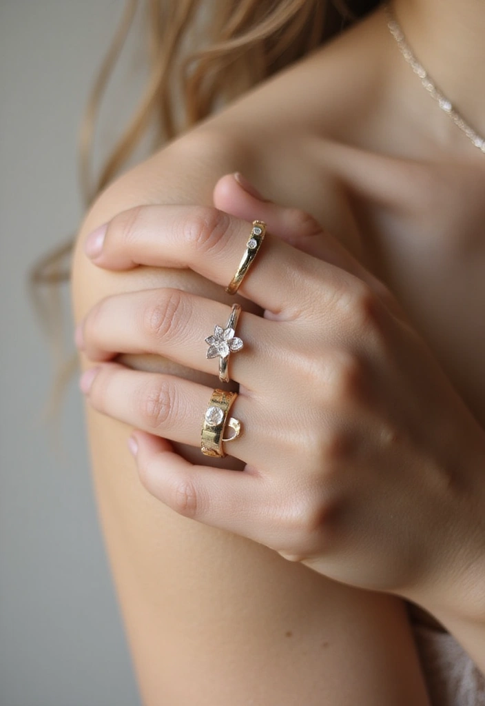 21 Accessorizing Ideas That'll Transform Your Outfit from Drab to Fab (You Have to See #12!) - 16. Minimalist Rings