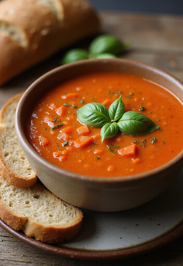21 Healthy Dinner Recipes That Taste Indulgent (But Are Guilt-Free! #5 Will Surprise You!) - 12. Tomato Basil Soup