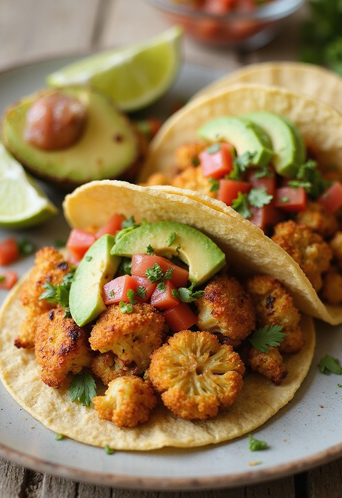 21 Healthy Dinner Recipes That Taste Indulgent (But Are Guilt-Free! #5 Will Surprise You!) - 17. Cauliflower Tacos