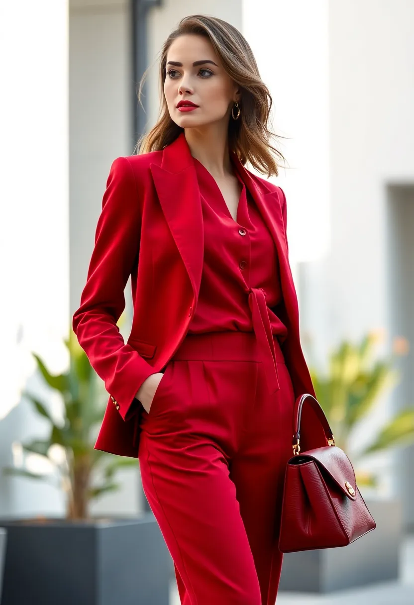 11 Cherry Vibe Fashion Tips to Make Your Outfits Pop All Year - 5. Go Monochrome with Cherry