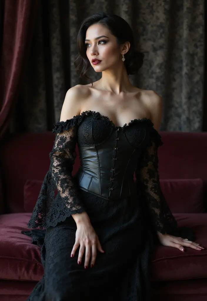 11 Jaw-Dropping Dark Siren Makeup Looks That Will Haunt Your Feed (No Mermaid Tail Needed!) - 1. Gothic Elegance: The Timeless Classic