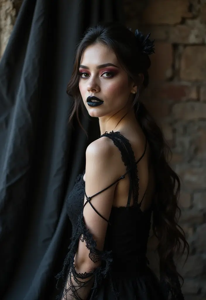 11 Jaw-Dropping Dark Siren Makeup Looks That Will Haunt Your Feed (No Mermaid Tail Needed!) - 10. Sinister Siren: Dark & Gothic
