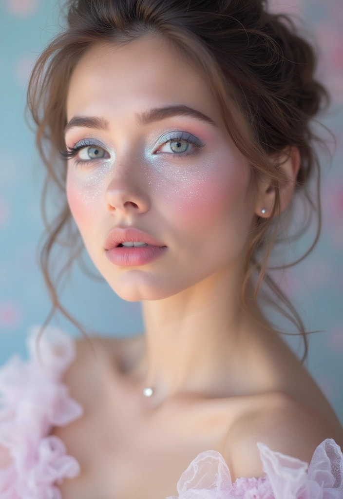 11 Jaw-Dropping Dark Siren Makeup Looks That Will Haunt Your Feed (No Mermaid Tail Needed!) - 6. Ethereal Glimmer: Shimmering Pastels