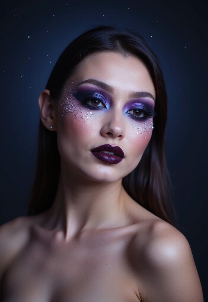 11 Jaw-Dropping Dark Siren Makeup Looks That Will Haunt Your Feed (No Mermaid Tail Needed!) - 7. Celestial Siren: Stars and Stripes