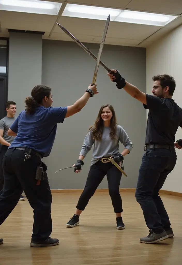 25 Exciting Medieval Games for Your Next Gathering (Your Friends Will Be Obsessed with #11!) - 7. Sword Fighting Lessons